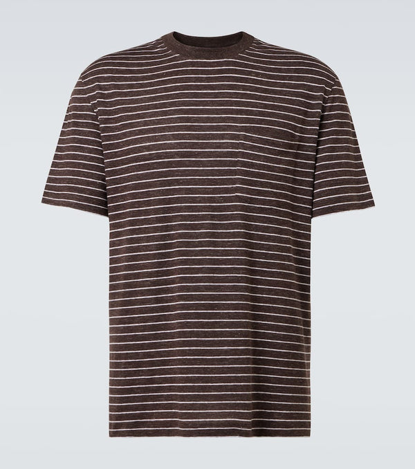 Brunello Cucinelli Linen-blend jersey T-shirt