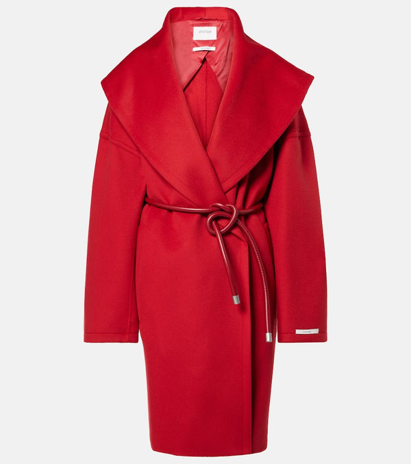 Sportmax Luciana virgin wool wrap coat