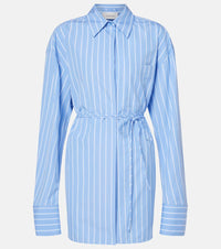 Sportmax Firma striped cotton shirt dress