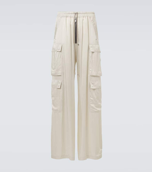 Rick Owens Cargobelas charmeuse cargo pants