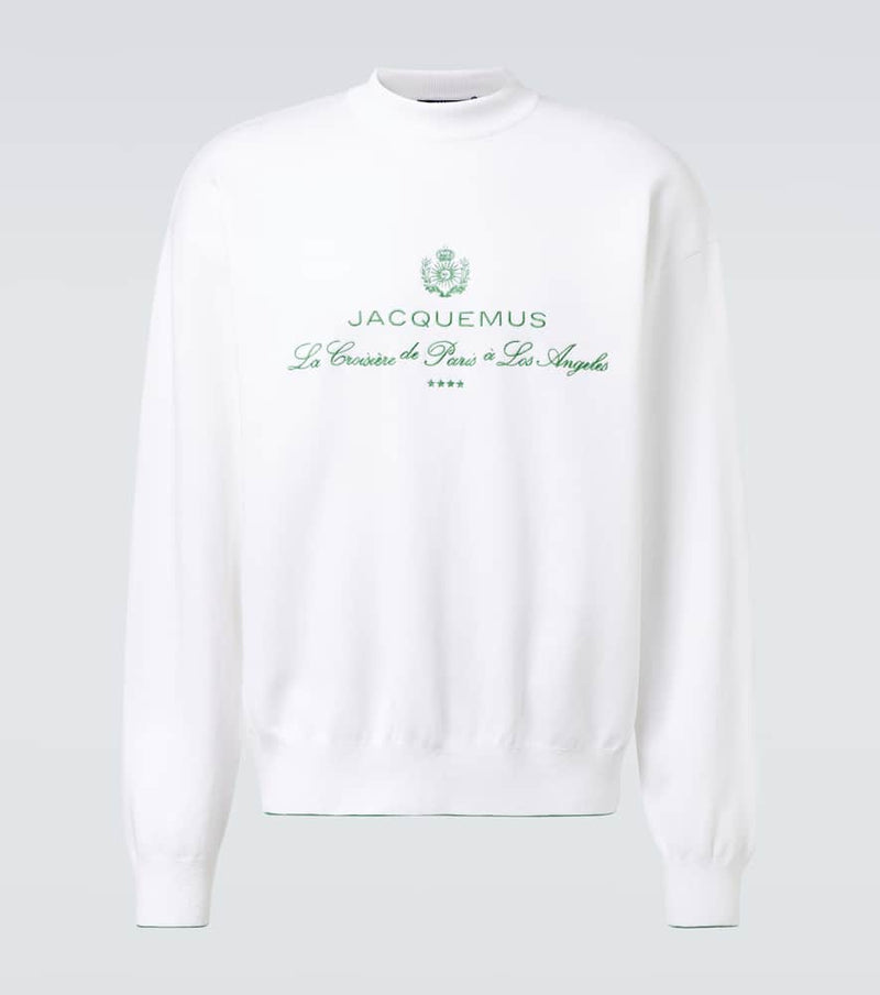 Jacquemus Venice logo embroidered sweatshirt
