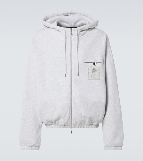 Jacquemus Le Hoodie Torneo zip-up cotton hoodie