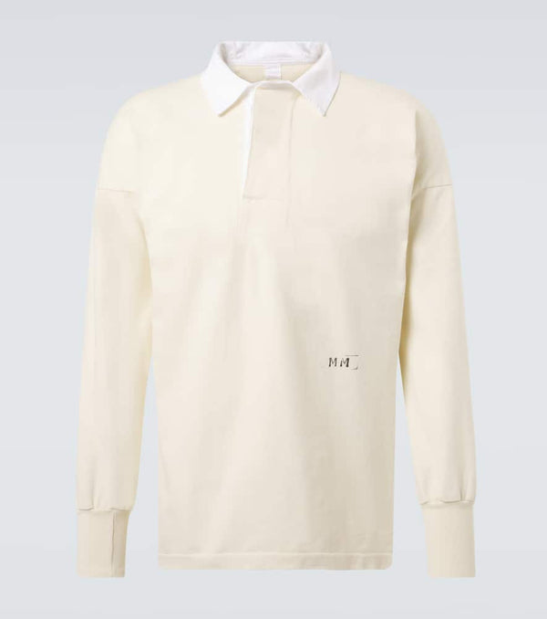 Maison Margiela Logo cotton jersey polo shirt