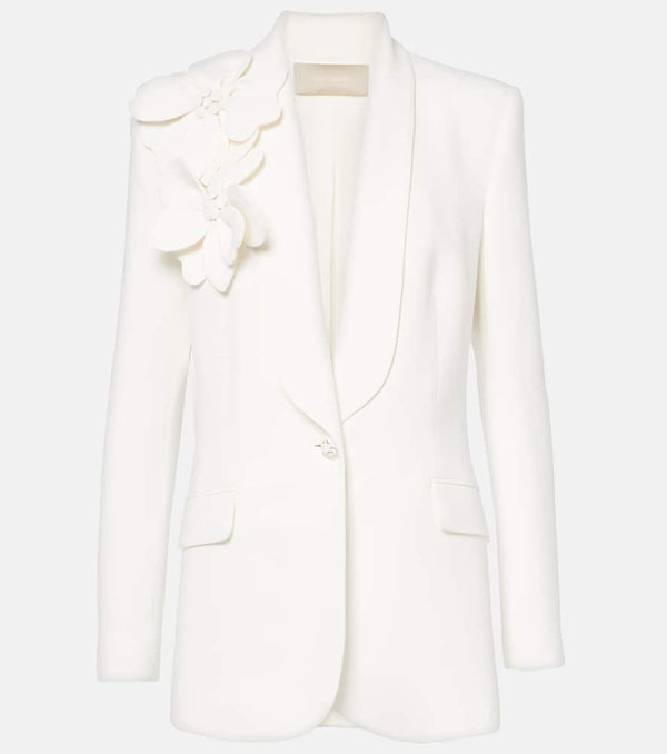 Elie Saab Floral-appliqué blazer