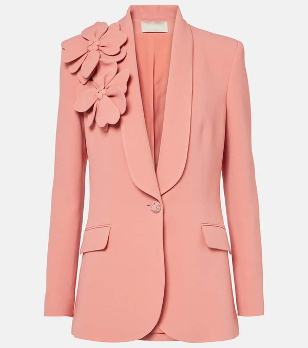 Elie Saab Floral-appliqué blazer