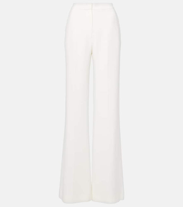 Elie Saab High-rise cady flared pants