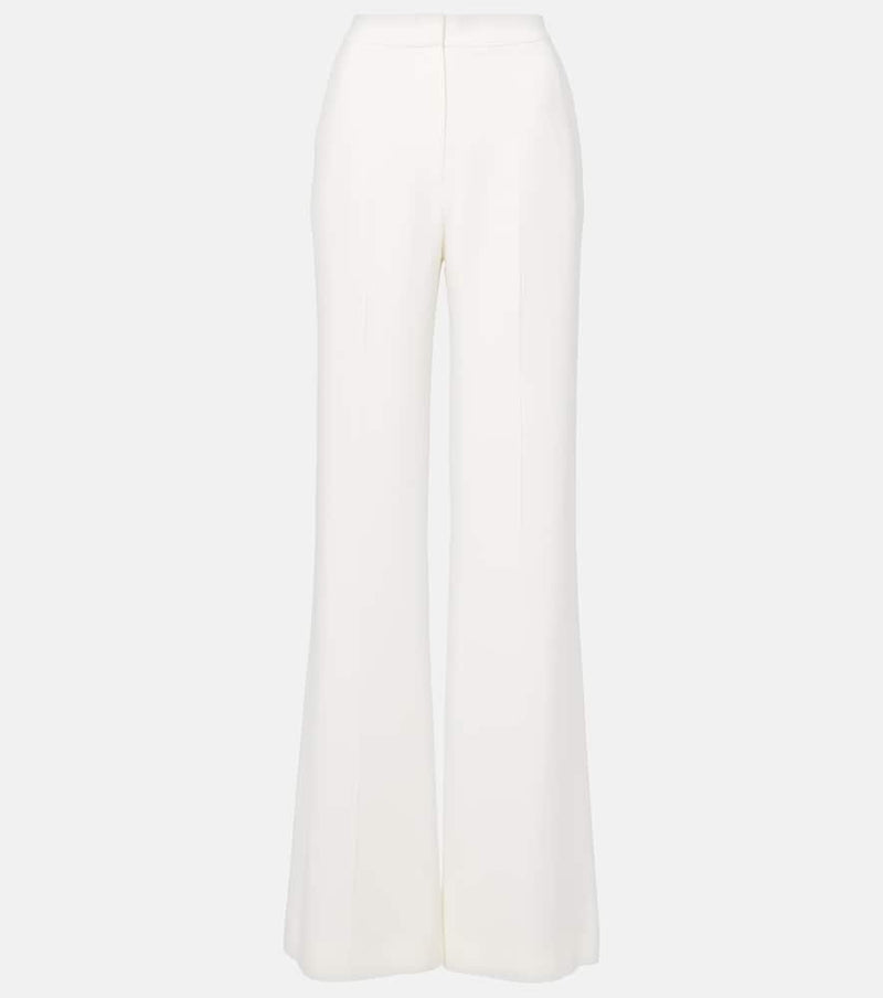 Elie Saab High-rise cady flared pants