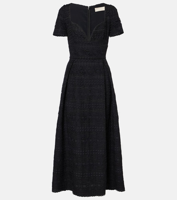 Elie Saab Macrame midi dress