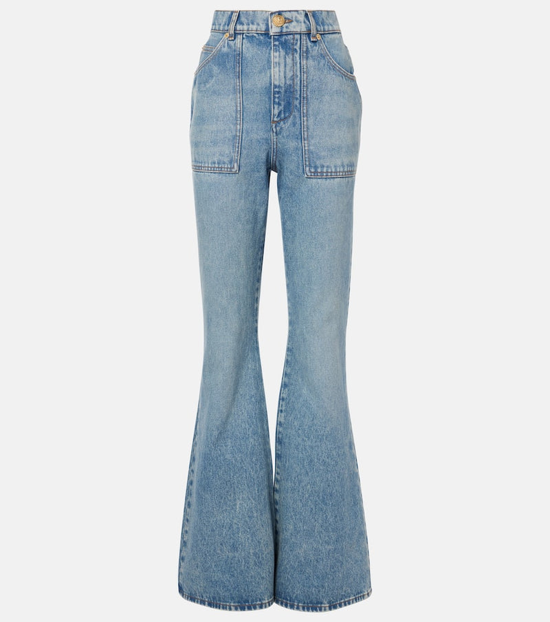 Balmain High-waisted flared jeans