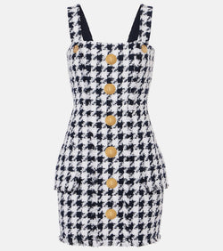 Balmain Houndstooth tweed minidress