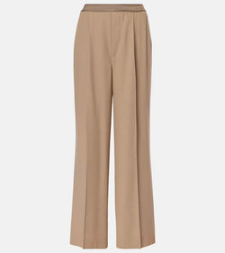 Acne Studios Logo twill wide-leg pants