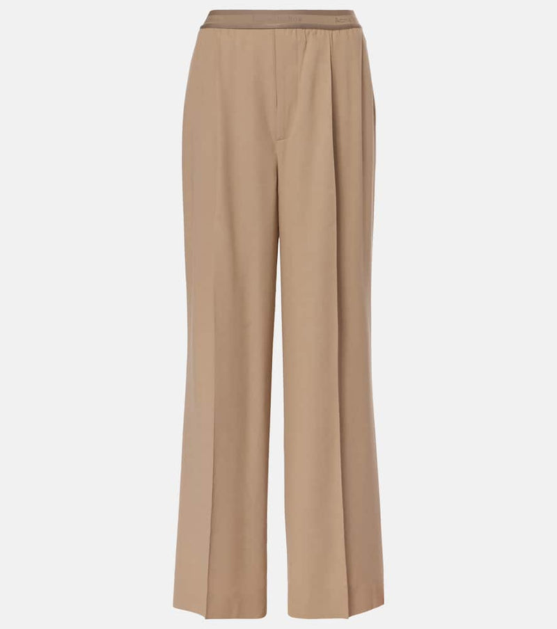 Acne Studios Logo twill wide-leg pants