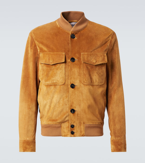 Loro Piana Suede bomber jacket