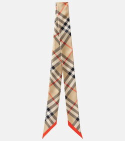 Burberry Burberry Check silk twill scarf