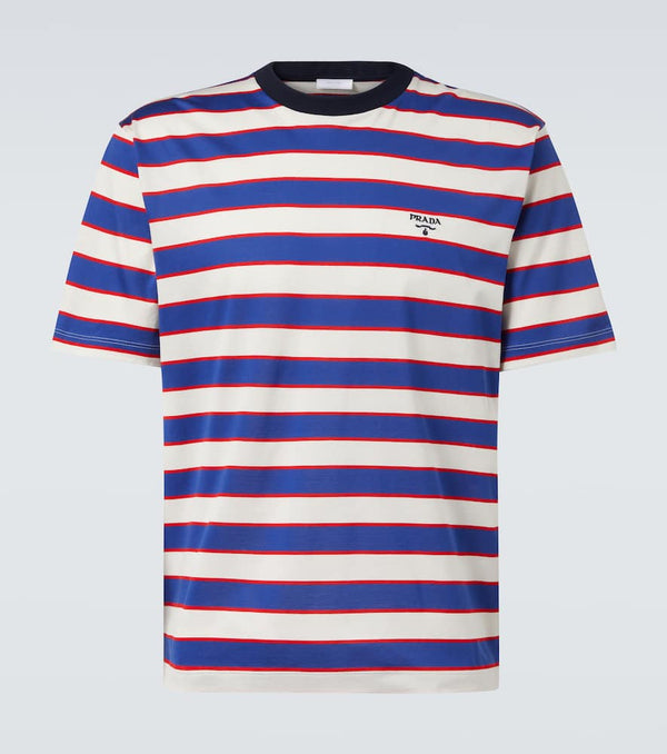 Prada Striped cotton jersey T-shirt