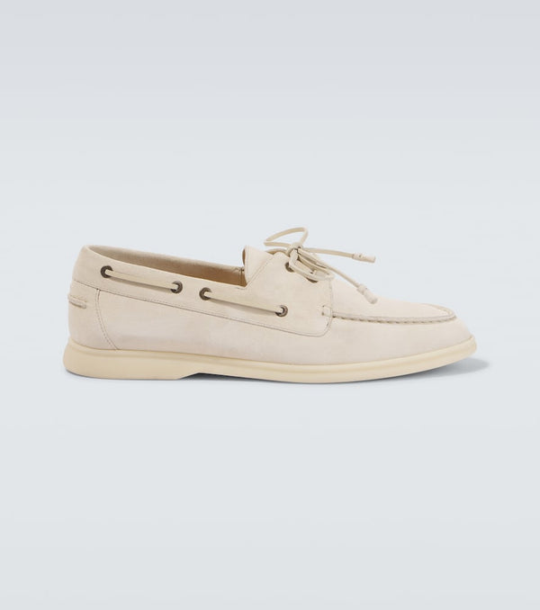 Loro Piana Sea-Sail Walk suede boat shoes