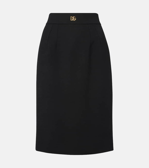 Dolce & Gabbana DG virgin wool pencil skirt