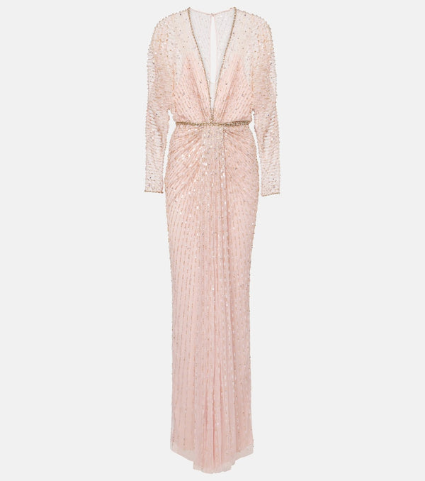 Jenny Packham Nina sequined tulle gown