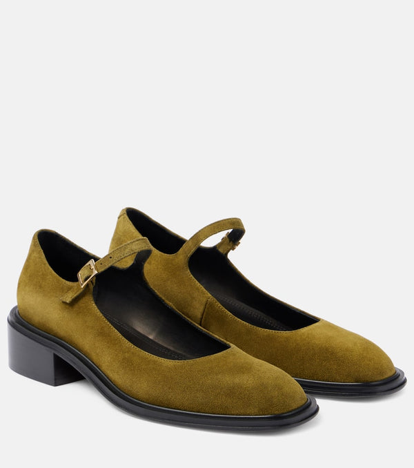 Souliers Martinez Penelope suede ballet flats