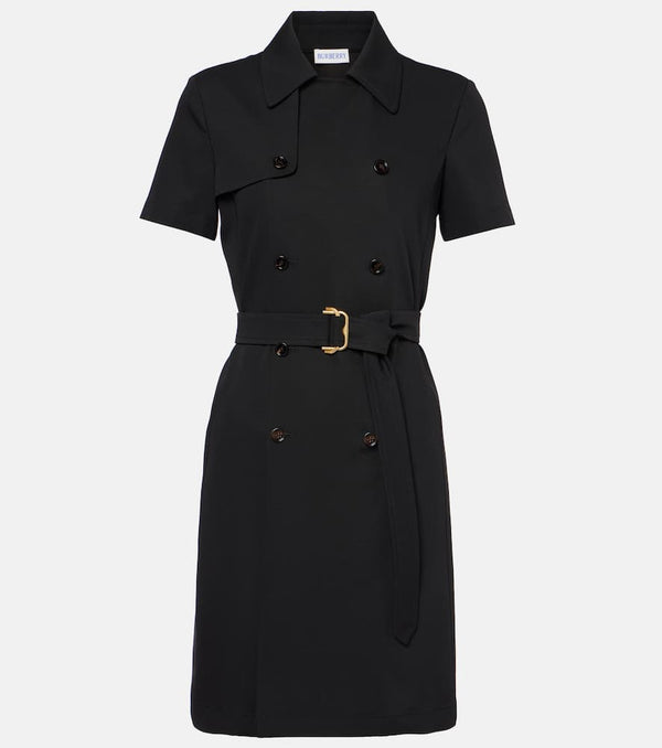 Burberry Belted wool twill shirt dress