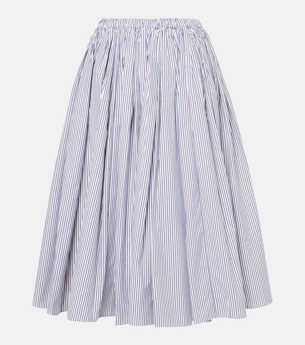 Prada Striped midi skirt