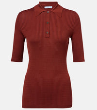 Prada Cotton-blend polo sweater