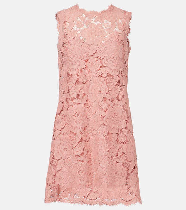 Dolce & Gabbana DG lace minidress