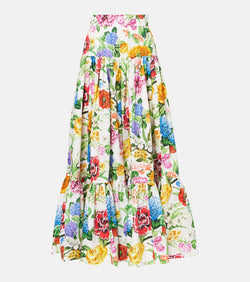 Dolce & Gabbana Floral cotton maxi skirt