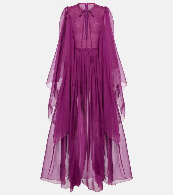 Dolce & Gabbana Gathered silk chiffon gown