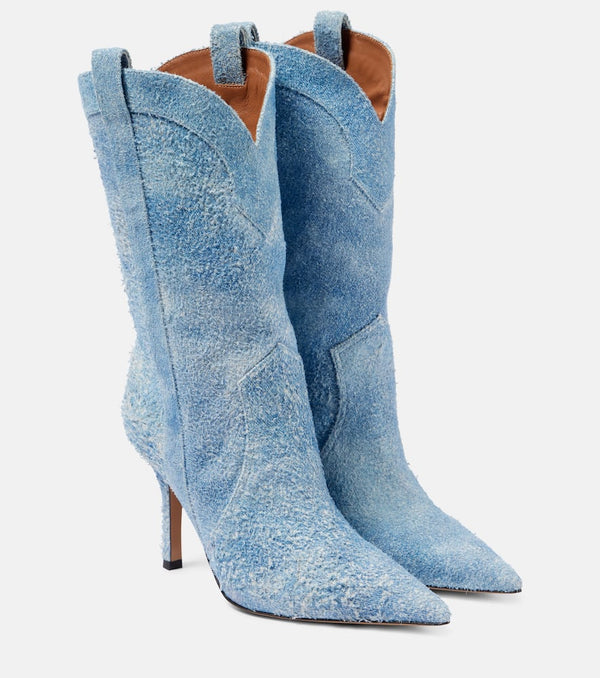 Paris Texas Paloma 95 denim knee-high boots