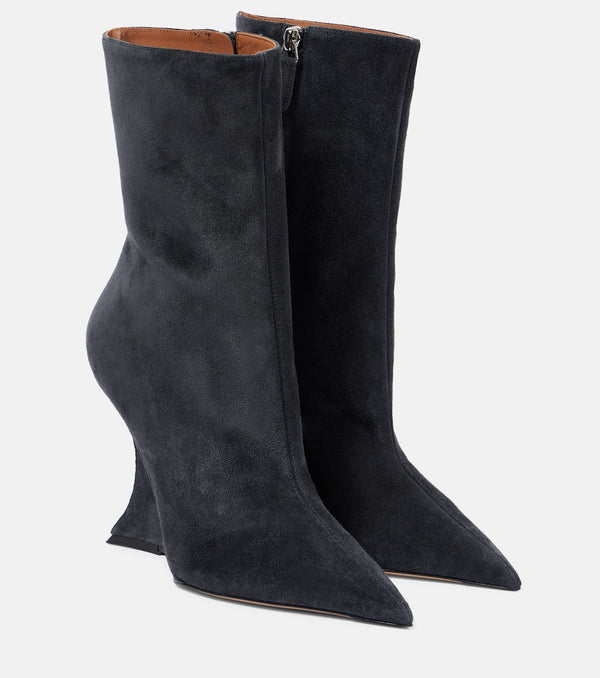 Paris Texas Nina 105 suede ankle boots