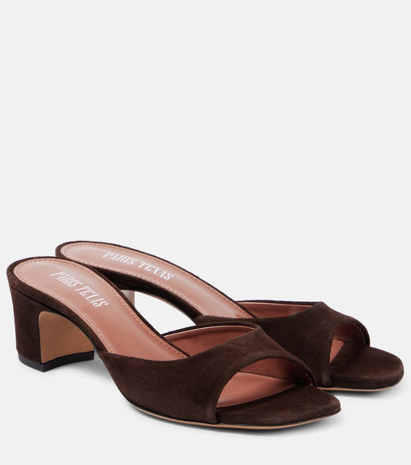 Paris Texas Lara 50 suede mules