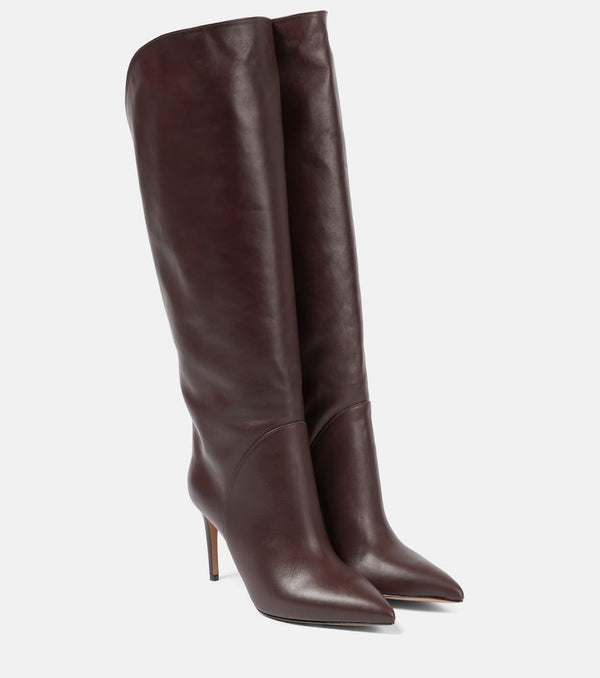 Paris Texas Gaia 85 leather knee-high boots