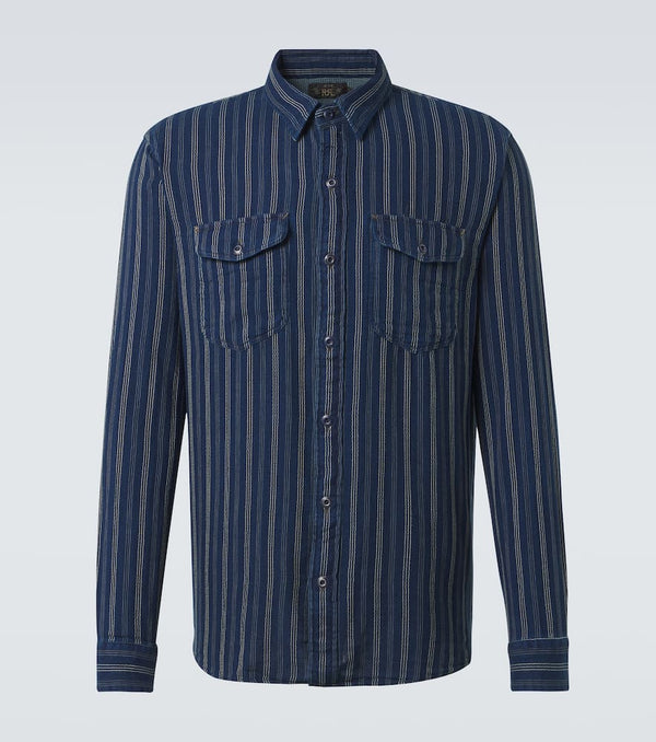 RRL Striped cotton shirt