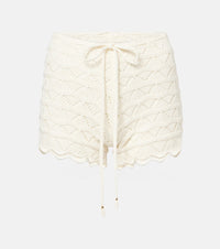 Bananhot Mina crochet cotton-blend shorts