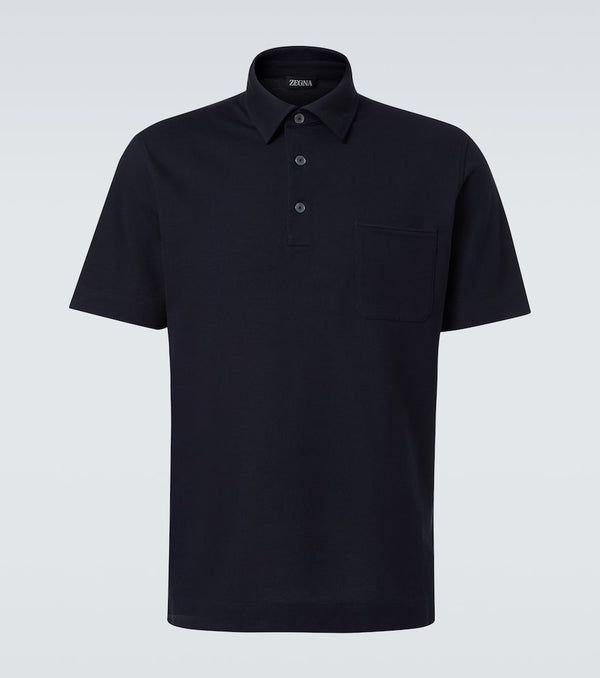 Zegna Logo cotton polo shirt