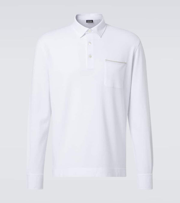 Zegna Logo cotton polo shirt