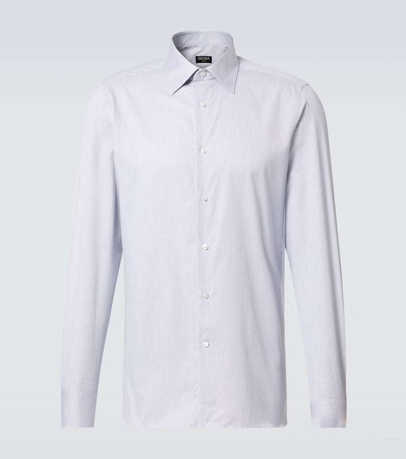 Zegna Striped cotton shirt