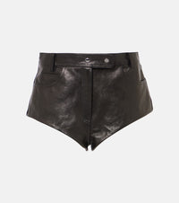 Magda Butrym High-rise leather shorts