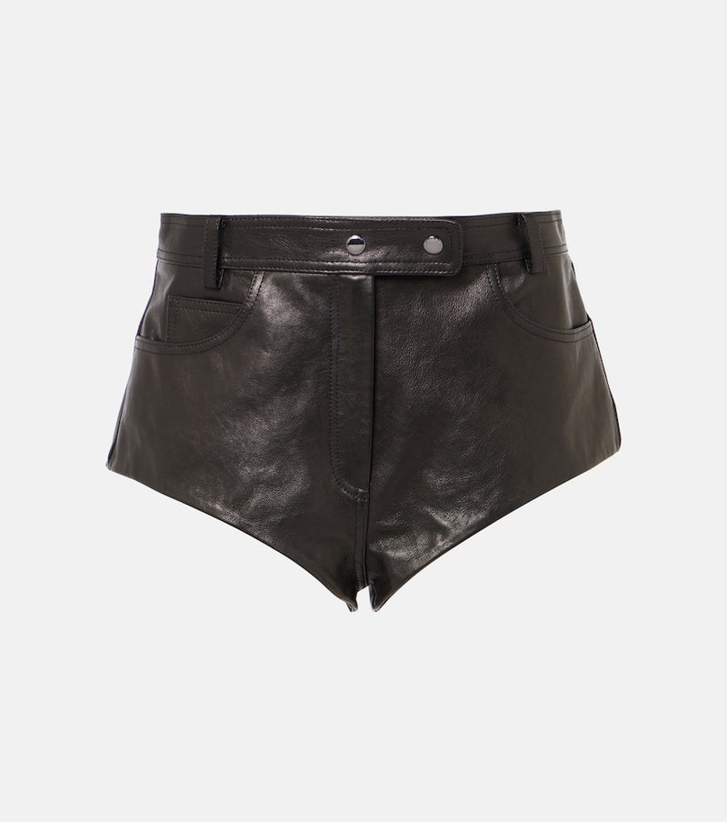 Magda Butrym High-rise leather shorts