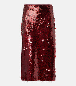 Vince Lucite sequined midi skirt