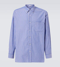 The Row Bresson striped cotton poplin shirt
