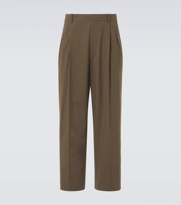 The Row Silas cotton poplin straight pants