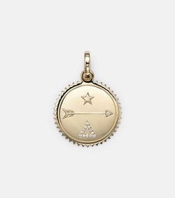 FoundRae Dream 18kt gold pendant necklace with diamonds