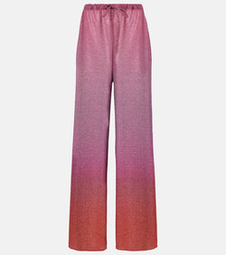 Oséree Lumiere lamé wide-leg pants