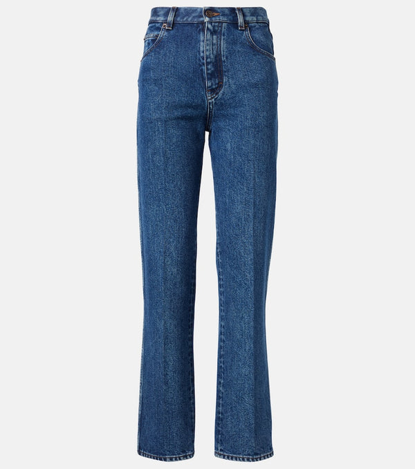 Loro Piana Brooke mid-rise cropped straight jeans