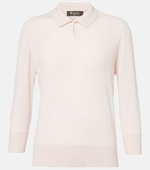 Loro Piana Neo Piuma cashmere polo sweater