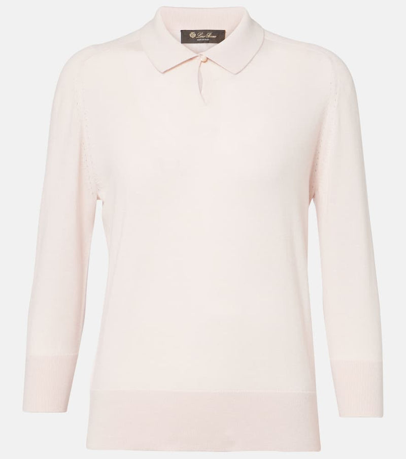 Loro Piana Neo Piuma cashmere polo sweater