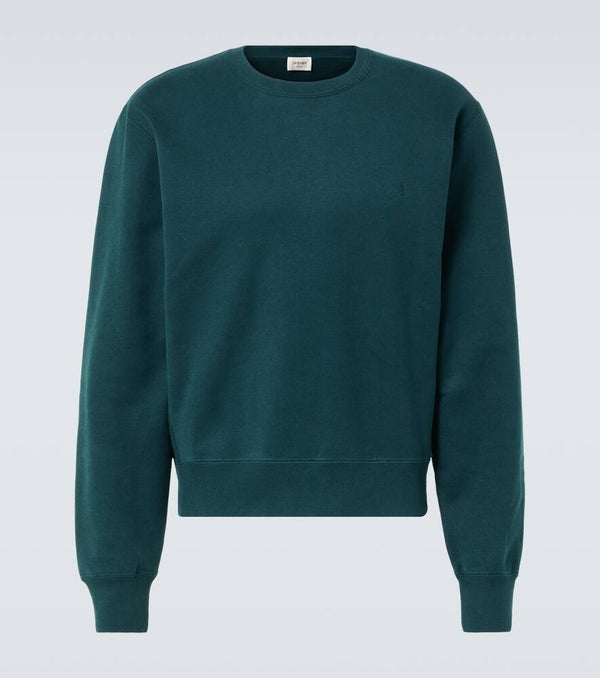 Saint Laurent Cassandre cotton fleece sweatshirt