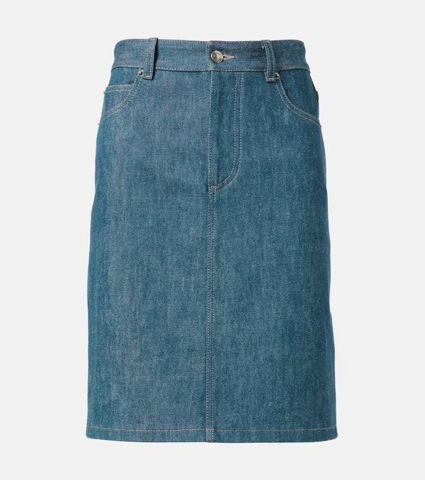 Loro Piana Joanne denim miniskirt